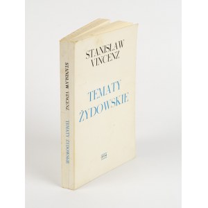 VINCENZ Stanisław - Tematy żydowskie [wydanie pierwsze Londyn 1977]