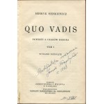 SIENKIEWICZ Henryk - Quo Vadis. Powieść z czasów Nerona [1933] [oprawa wydawnicza]