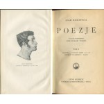 MICKIEWICZ Adam - Poezje [komplet 4 tomów w oprawie wydawniczej Introligatorni Artystycznej] [1929]
