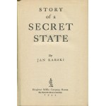 KARSKI Jan - Story of a Secret State (Tajne państwo) [wydanie pierwsze Boston 1944] [w j. angielskim]