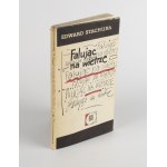 STACHURA Edward - Falując na wietrze. Opowiadania [wydanie pierwsze 1966] [okł. Marian Stachurski] [AUTOGRAF I DEDYKACJA]