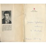 STACHURA Edward - Falując na wietrze. Opowiadania [wydanie pierwsze 1966] [okł. Marian Stachurski] [AUTOGRAF I DEDYKACJA]