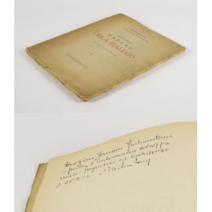 ŁOZA Stanisław - Historia Orderu Orła Białego [1922] [AUTOGRAF I DEDYKACJA]