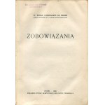 LONGCHAMPS DE BERIER Roman - Zobowiązania [1938] [egzemplarz z księgozbioru działacza ONR Juliusza Sas-Wisłockiego]