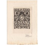 [ekslibris] MĘKICKI Rudolf - Ex libris Muzeum Narodowego im. króla Jana III we Lwowie [1923]