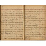 XIX-wieczny kajet z odręcznie zapisanymi przepisami kulinarnymi oraz poradami gospodarskimi