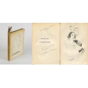 TENAND Suzanne - Portraits de Chopin [Paryż 1950] [il. Marc Chagall] [AUTOGRAF I DEDYKACJA DLA KAROLINY I STEFANII BEYLIN]
