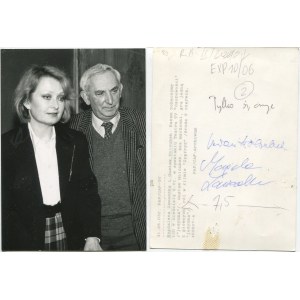 [fotografia] Magdalena Zawadzka i Gustaw Holoubek [lata 80/90] [AUTOGRAFY]