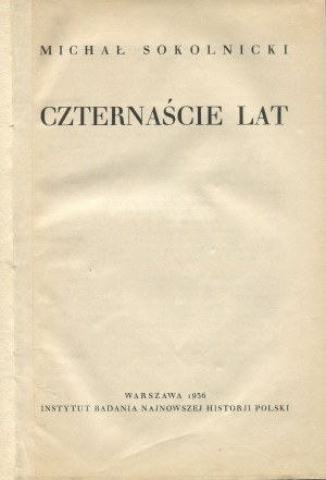 SOKOLNICKI Michał - Czternaście lat [1936]