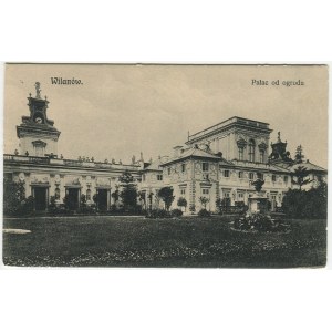 [pocztówka] Wilanów. Pałac od ogrodu [1909]