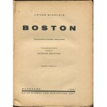SINCLAIR Upton - Boston. Współczesna powieść historyczna [komplet 4 tomów] [wydanie pierwsze 1929, 1931]