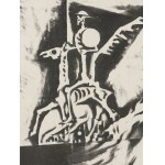 [grafika] PAKULSKI Józef - Don Kichot [litografia 1957]