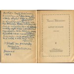 IŁŁAKOWICZÓWNA Kazimiera - Wiersze religijne 1912-1954 [wydanie pierwsze 1955] [AUTOGRAF I DEDYKACJA]