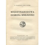 ZALESKI Władysław Józef - Międzynarodowa ochrona mniejszości [1932] [okł. Tadeusz Gronowski]