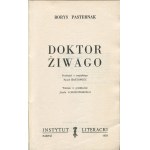 PASTERNAK Borys - Doktor Żiwago [wydanie pierwsze Paryż 1959]