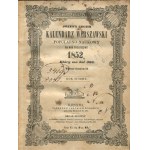 [1852-1855] Józefa Ungra kalendarz warszawski popularno-naukowy na rok 1852, 1853, 1854, 1855 [współoprawne 4 roczniki]