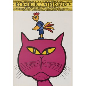 [plakat] BUTENKO Bohdan - Kogucik i strusiątko. Państwowy Teatr Lalka [1976]