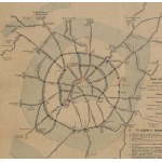 [plan] Moskwa. Plan sieci moskiewskich kolei miejskich [1916]