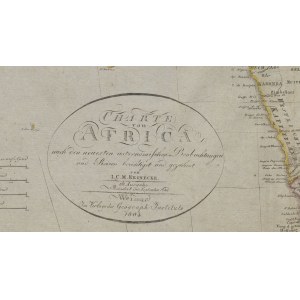 [mapa] REINECKE L.C.M. - Charte von Africa nach den neuesten astronomischen Beobachtungen und Reisen berichtiget und gezeichnet [Afryka 1804]