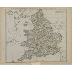 [mapa] STIELER Adolph - Charte von England. Nach den besten Hülfsmitteln und neuesten Ortsbestimmungen entworfen und gezeichnet [Anglia 1804]