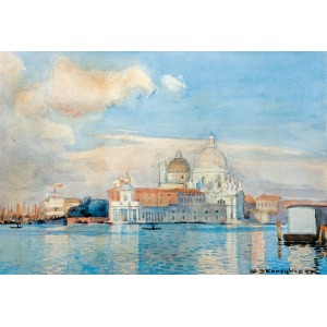 Skoczylas Władysław, WENECJA. SANTA MARIA DELLA SALUTE, 1909