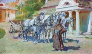 Kaczor Batowski Stanisław, CZWÓRKA PRZED DWOREM, 1913