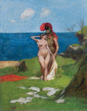 Tetmajer Włodzimierz, SCENA MITOLOGICZNA NA BRZEGU MORZA, PO 1910