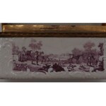 Enameled snuff box with hunting scenes 18th century.