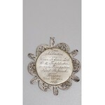 medalion srebrny 1820 r Opawa Chrzest w Jordanie