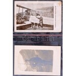 60 db RÉGI első világháborús és régebbi katonai képeslap és bélyegzés albumban, néhány tábori és haditengerészeti is ...