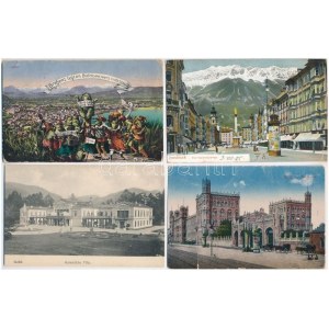 50 db régi külföldi, főleg osztrák városképes lap / 50 old foreign city-view cards...