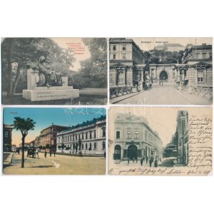 35 db régi magyar városképes lap / 35 pre-1945 Hungarian town-view postcards