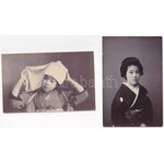 5 db RÉGI japán képeslap gésákkal / 5 pre-1945 Japanese postcards with geishas