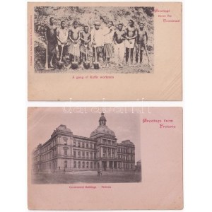 2 db RÉGI hosszúcímzéses dél-afrikai képeslap / 2 pre-1910 South African postcards