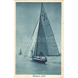 1933 Balaton, Jacht, vitorlás / Yacht