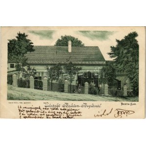 1899 (Vorläufer) Balatonboglár, Berta lak. Rigler részv. társ. litho