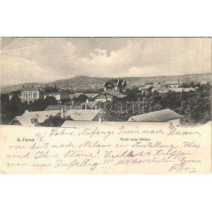 1906 Balatonfüred, Fürdő telep nyaralókkal és villákkal. Balázsovich Gyula fényképész kiadása (EB...