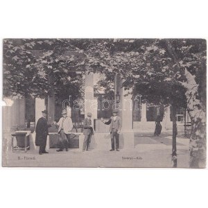 1907 Balatonfüred, Füred; Savanyú kút. Balázsovich Gyula fényképész 1906. (szakadások / tears...