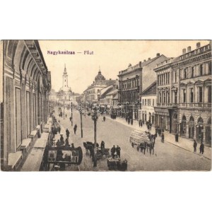 1918 Nagykanizsa, Fő út, Miltényi Sándor, Weiss és Ledofsky üzlete. Vasúti levelezőlapárusítás 2433. (EK...