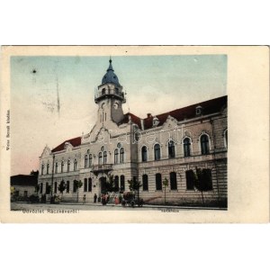 1907 Ráckeve, városháza. Weisz Bernát kiadása (EK)