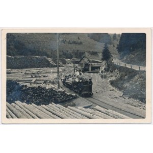1936 Balktelep, Balcesti (Kolozs, Cluj); fűrésztelep, faszállító iparvasút (régen Jósikafalva része) / sawmill...