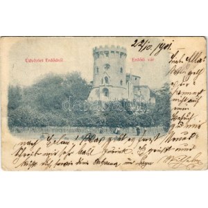 1901 Erdőd, Károlyierdőd, Ardud (Szatmár); Erdődvár, Rákóczi vár, Petőfi torony / Cetatea Ardud (Castelul Károlyi) ...