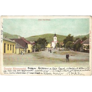 Felsővisó, Viseu de Sus (Máramaros); Fő tér, templom / main square, church (EK)