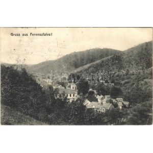 1908 Ferencfalva, Valiug; Gruss aus Ferenszfalva! (EK)