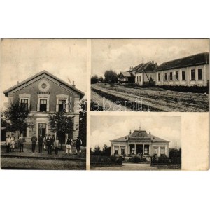 1907 Gavosdia, Krassókövesd, Gavojdia; vasútállomás, utca, Murcsán istván üzlete, kastély / railway station, street...