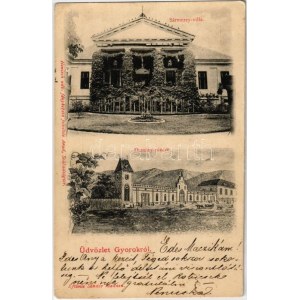 1902 Gyorok, Ghioroc; Sármezey villa, Domány pince. Honisch udv. fényképész felvétele / castle, wine cellar (EK...