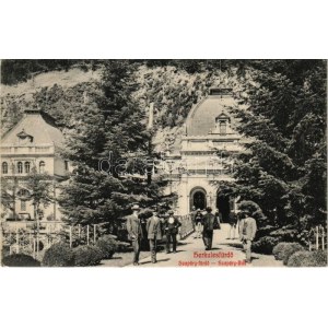 1919 Herkulesfürdő, Herkulesbad, Baile Herculane; Szapáry fürdő. Kugler Simon kiadása / spa