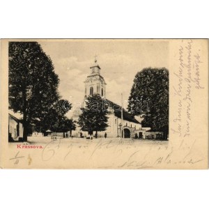 1904 Krassóvár, Krassova, Carasova; Római katolikus templom / Catholic church