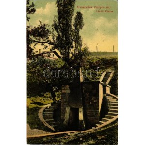 1910 Alsószalánk, Nizné Slovinky (Szepes); László altárna a bányában. Balkácsi S. kiadása / mine entry (Rb...
