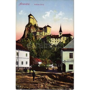 Árvaváralja, Oravsky Podzámok; Árva vára, Steindl üzlete. Feitzinger Ede No. 247. 1915. / Oravsky hrad / castle...
